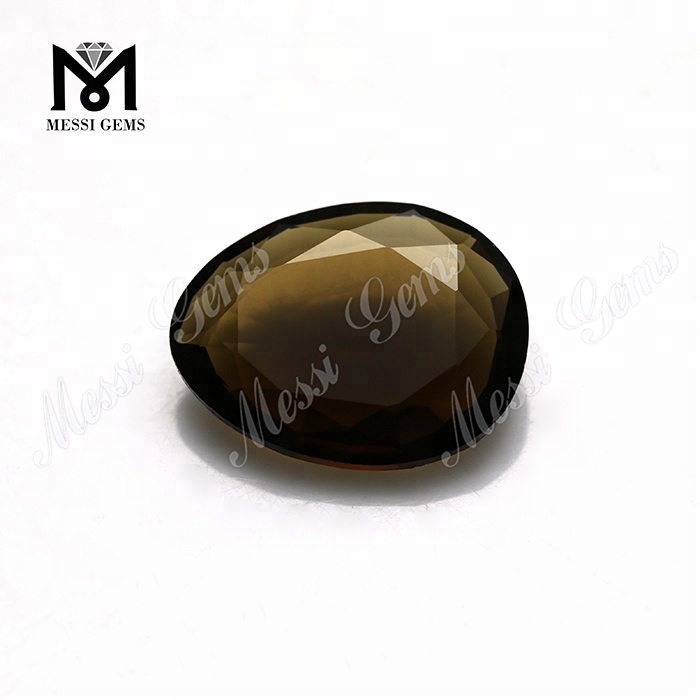 Pedra de vidro âmbar preço barato cor decoração de pedras preciosas de vidro