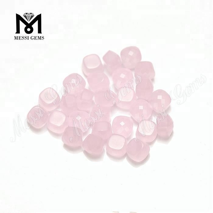 Pedra de vidro de cor rosa em forma de cogumelo com preço de fábrica