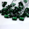 Laboratório de cor verde solto criado em vidro pedra preciosa pedra preciosa