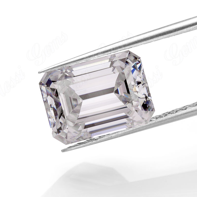 Diamante de moissanite de corte esmeralda 1 quilate preço de fábrica de moissanite sintético da China