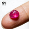 Pedras preciosas de rubi estrela ovais baratas criadas pelo laboratório de cabochão