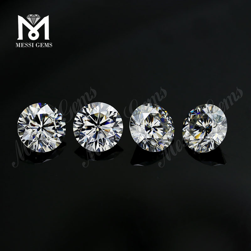 4ct moissanite diamante preço solto China DEF redondo corte brilhante moissanite super branco