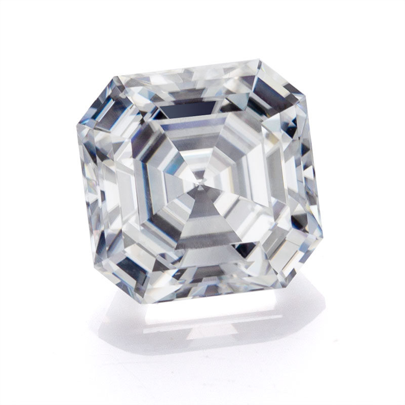 Diamante moissanita lapidado Asscher para fabricação de joias preço por quilate Pedra preciosa solta