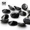 Venda imperdível semi pedra preciosa forma oval 8x10mm pedra ágata preta