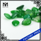 Pedra de ágata verde esmeralda natural bruta de corte de fábrica