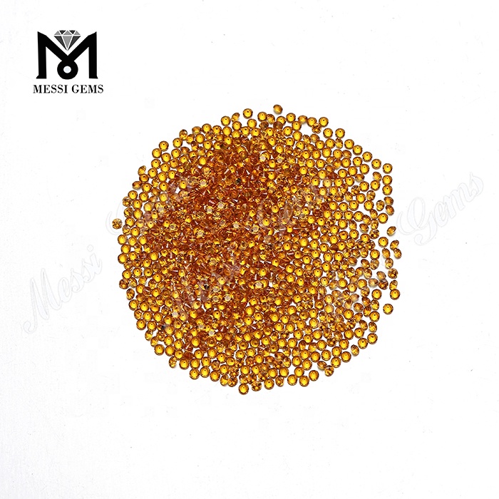 Preço de atacado redondo 1,5 mm citrino nano gemas