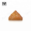 Pedras preciosas de ágata Druzy Natural Triângulo Solto 12*12mm Cor Âmbar