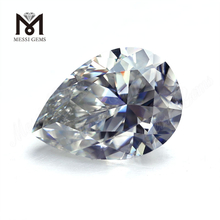Pedras preciosas de diamante em forma de pêra DEF branco Wuzhou moissanita