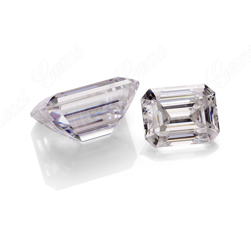 Preço de fábrica Pedra preciosa solta Corte esmeralda 3 quilates diamante moissanita