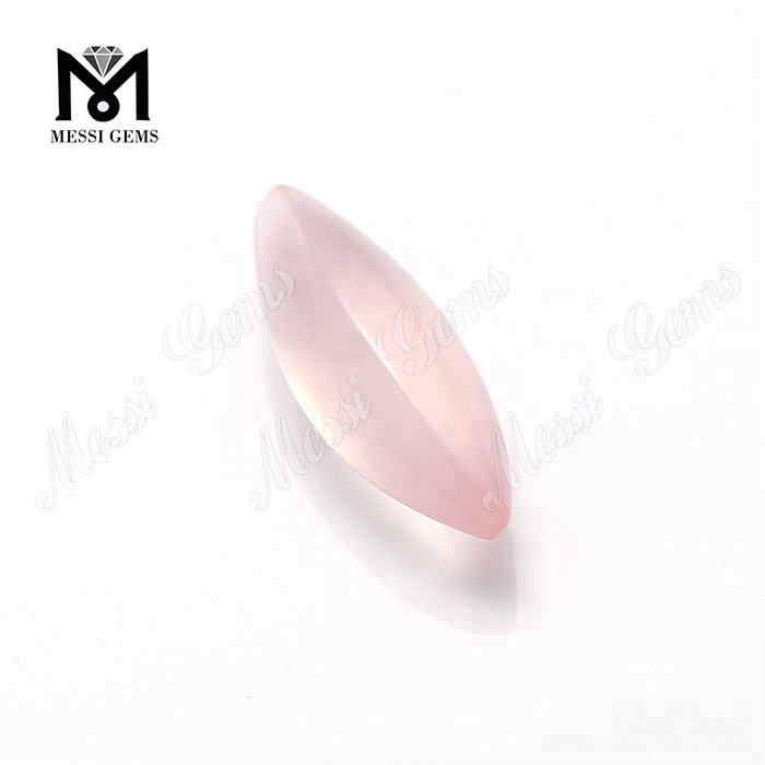 Marquise Cabochão Forma 10*19mm Pedras Preciosas de Quartzo Rosa Natural