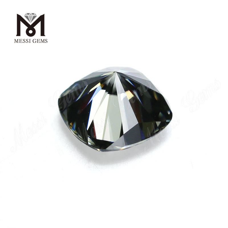Almofada de diamante moissanite preço de fábrica de 8mm cortada solta moissanite cinza preço por quilate