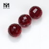 Preço de atacado bola redonda rubi 12,0 mm gemas de vidro facetado
