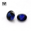 Wuzhou Estoque Fábrica Redondo 7mm Sintético 34# Pedra Preciosa Corindo Azul