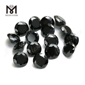 Diamante de moissanita de tamanho pequeno solto 1-3mm redondo corte brilhante preço de moissanita de diamante negro