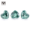 7x7mm pedras preciosas soltas coloridas moissanite pedra azul verde moissanite para fazer anel em forma de coração