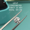 Diamantes de laboratório HPHT REDONDO BRILHANTE 0,58 ct VS1 D Corte IDEL