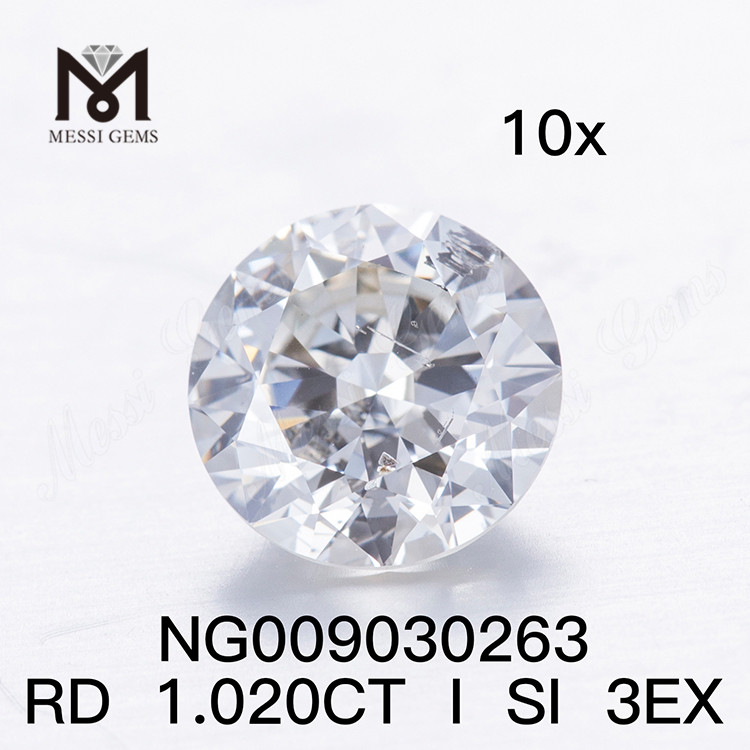 Diamante Sintético de Pedra Preciosa Solta de 1,020 ct I SI EX Cut