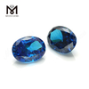 Alta qualidade forma oval 12x16mm topázio azul cz zircônia cúbica preço pedra