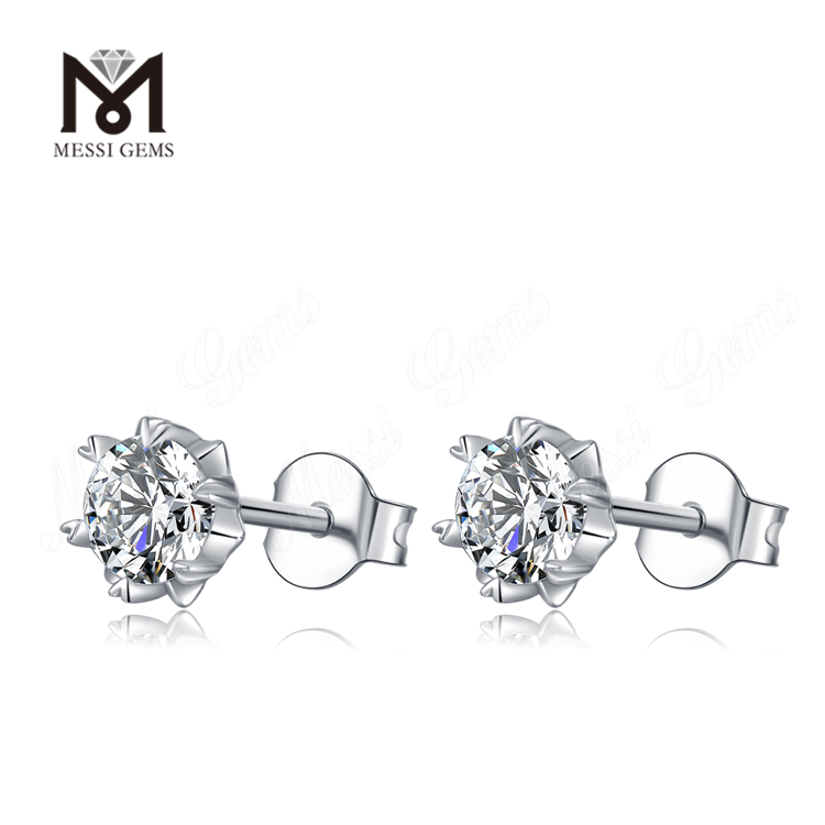 Joias Messi Gems Design Simples 1 quilate Moissanite Diamond Jóias