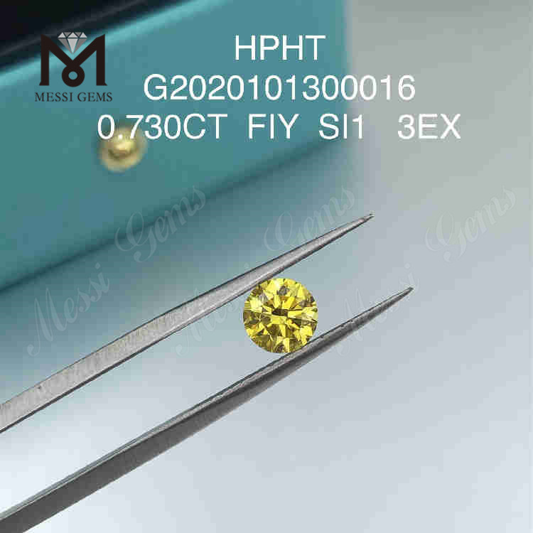 0,730ct FIY SI1 3EX RD diamantes soltos cultivados em laboratório atacado