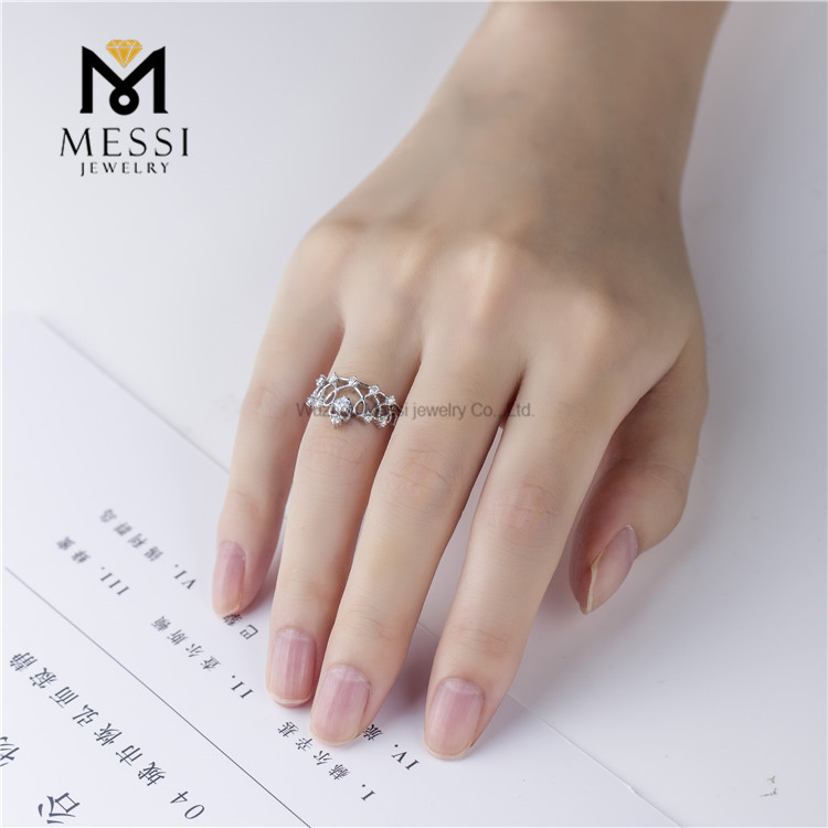 0,09 ct 14k anéis de moda de ouro moissanite anel de ouro para venda
