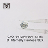 Diamante cvd de 1,11 ct D Preço de atacado IF 3EX diamante artificial à venda