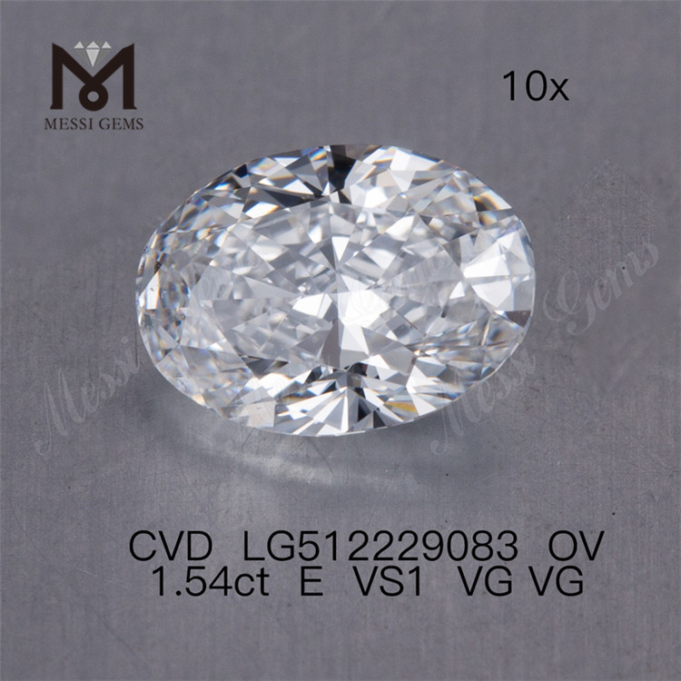 1,54 ct E diamante cvd solto vs ov diamantes soltos feitos pelo homem à venda