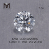 1,06 ct E cvd diamante atacado vs EX redondo fabricante de diamantes cultivados em laboratório