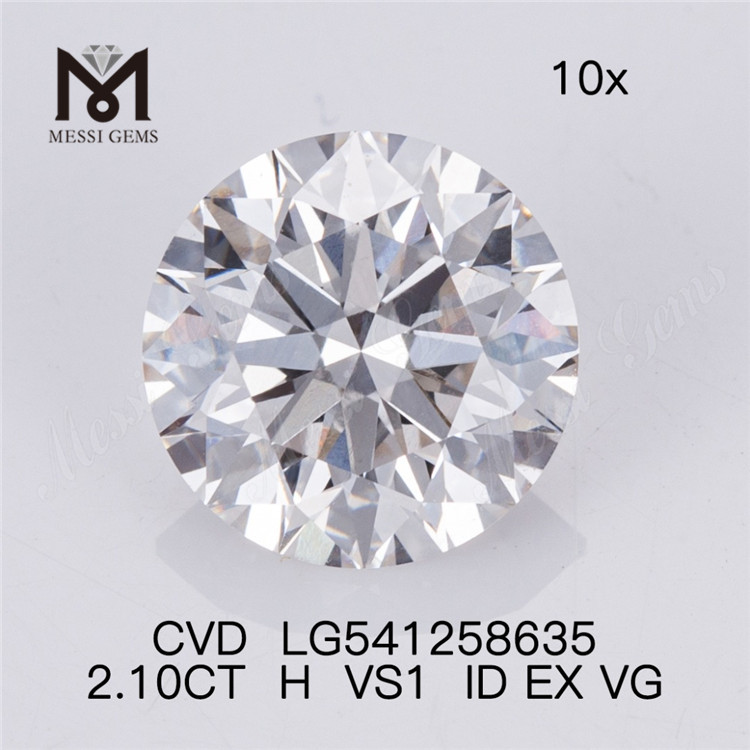 2.10CT H VS1 diamantes feitos pelo homem RD diamante de laboratório solto preço de atacado