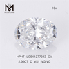 3.69CT G SI1 EX VG OV diamante de laboratório CVD IGI LG564363347 