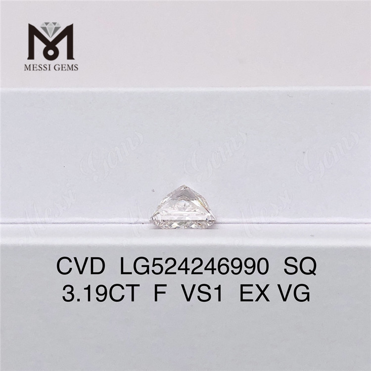 Preço de atacado de diamante CVD 3,19CT SQ F VS1