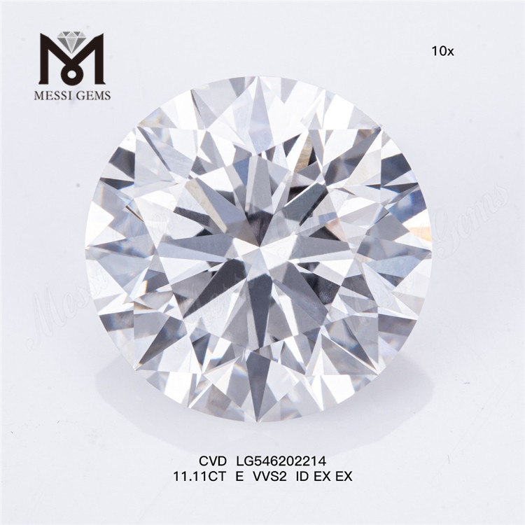 11.11CT E VVS2 ID EX EX maior diamante de laboratório CVD LG546202214