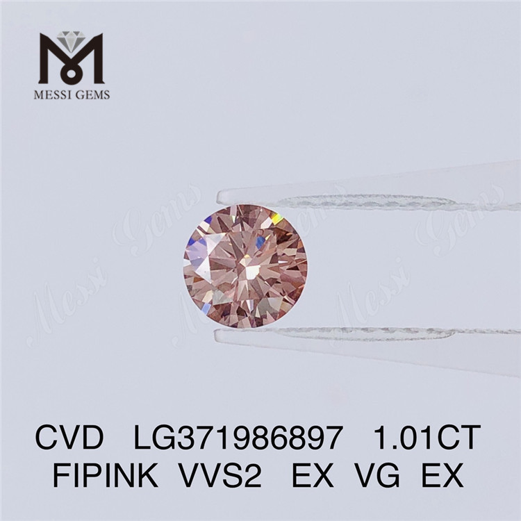 1.01CT FIPINK VVS2 atacado laboratório criado diamantes CVD LG371986897