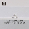 3.04CT F cvd diamante feito pelo homem si1 diamante de laboratório solto preço de fábrica