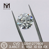 Diamante de laboratório solto de 3,45 CT E em forma redonda cvd diamante de laboratório à venda