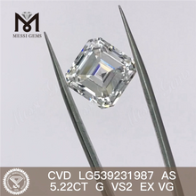 5,22 ct AS CUT barato diamante de laboratório solto G VS2 diamantes cultivados em laboratório de alta qualidade preço de fábrica