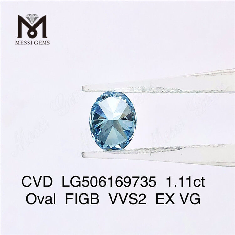 1,11 ct 7,75X5,94X3,62MM Diamantes de laboratório com corte oval VVS2