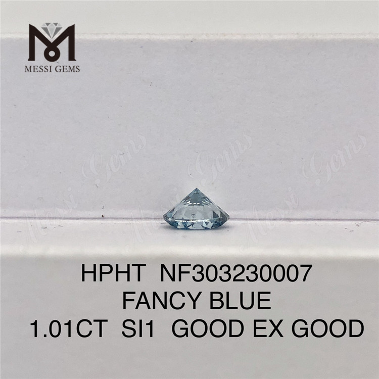 1.01CT FANCY BLUE SI1 BOM EX BOM preço de atacado diamante de laboratório HPHT NF303230007 