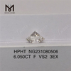 6.050CT F hpht venda de diamantes soltos de laboratório RD melhor venda de diamantes soltos hpht maiores feitos pelo homem