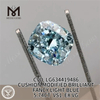 5.74CT ALMOFADA MODIFICADA BRILHANTE FANCY AZUL CLARO Diamantes Simulados VS1 EX VG CVD LG634419486