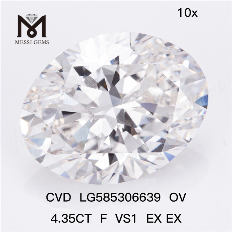 4.35CT F VS1 EX EX OV maior cvd diamante CVD LG585306639