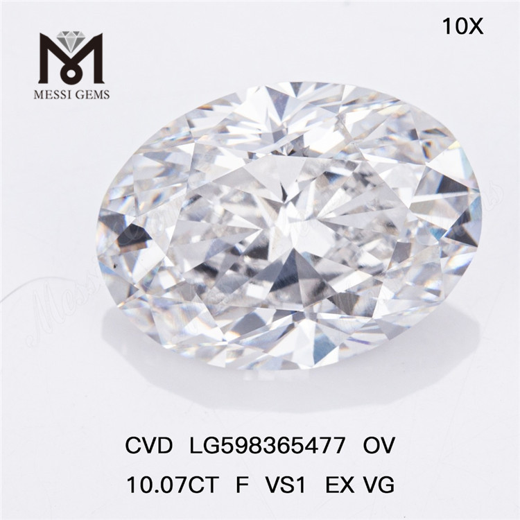 Diamantes CVD 10.07CT F VS1 EX VG OV A melhor escolha para compradores em massa LG598365477 丨Messigems