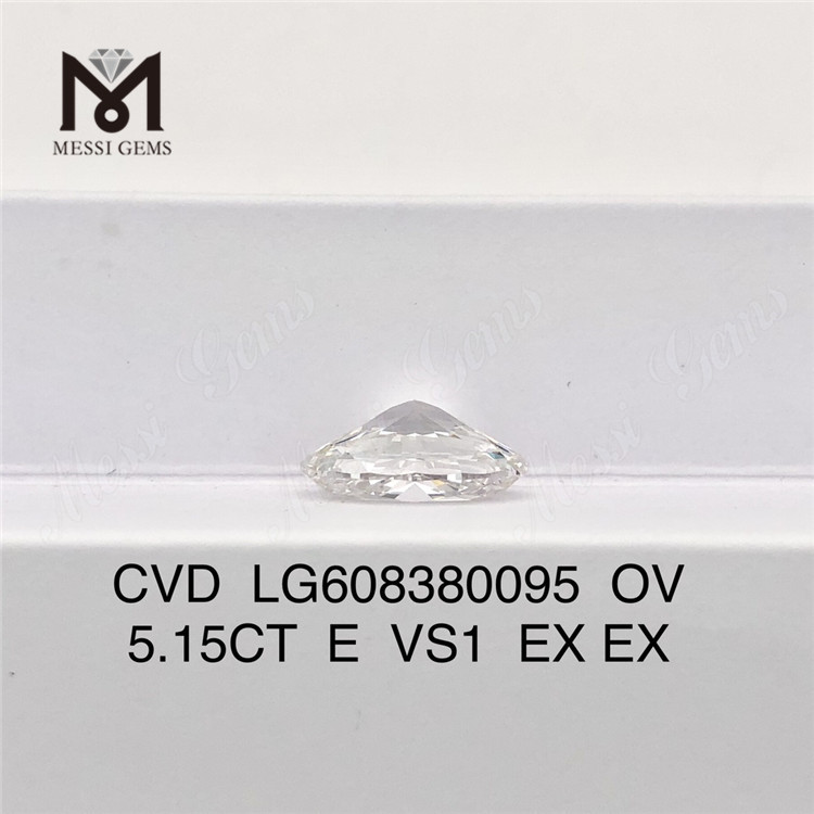 Certificado de diamante 5ct igi OV E VS1 para varejistas CVD LG608380095丨Messigems 