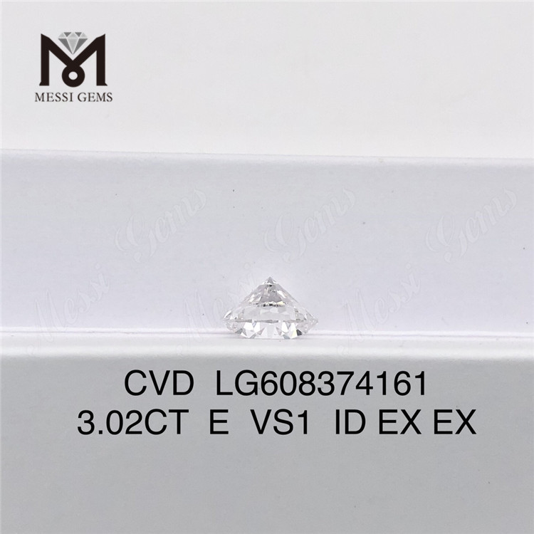 Preço do diamante cvd de 3 quilates 3.02CT E VS1 para revendedores e designers de joias丨Messigems LG608374161