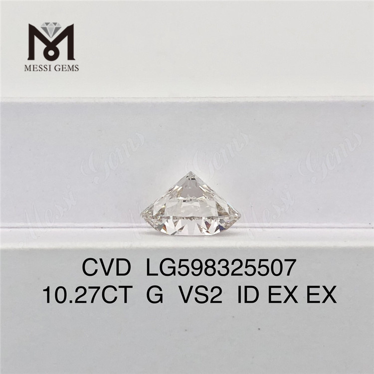 10.27CT G VS2 ID EX EX Diamantes sintéticos em qualidade e valor a granel CVD LG598325507丨Messigems