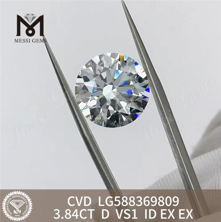 Diamante com certificação IGI de 3,84 quilates D VS1 CVD diamante Fabricação de joias exclusivas 丨Messigems LG588369809