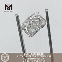 CORTE RETANGULAR 2.98CT E VS1 CVD LG613376314