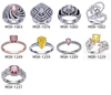 Revelando o fascínio dos anéis de noivado com corte almofadado de diamante azul de laboratório de 1 quilate