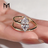 anel de noivado de joias personalizadas ouro 14 k grande quilates anel de diamante corte marquise