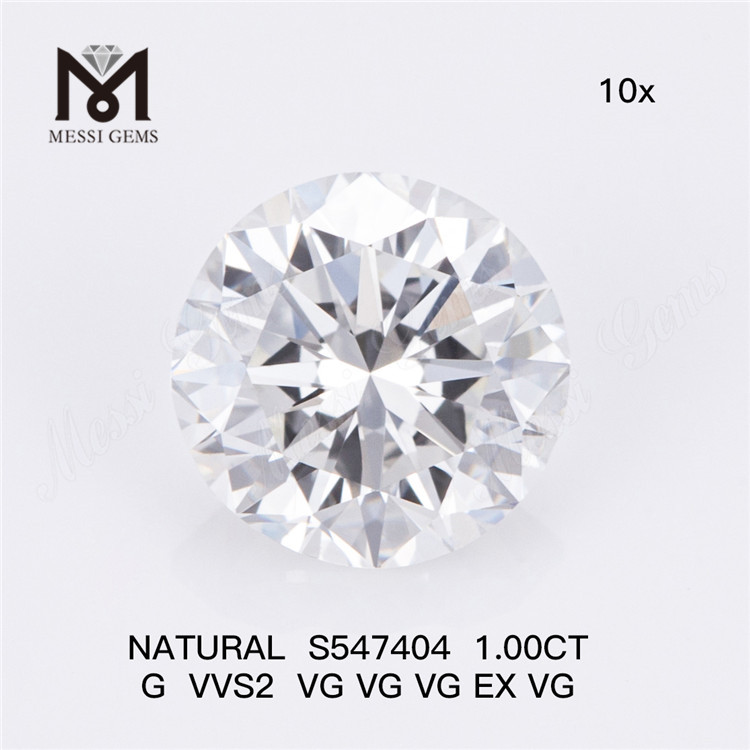 Loja de diamantes naturais 1.00CT G VVS2 VG Eleve seus designs de joias S547404丨Messigems